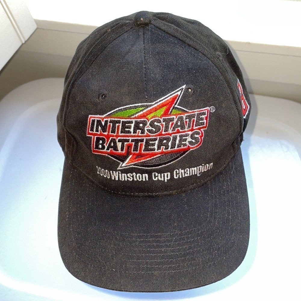Vtg Interstate Batteries 2000 Winston Cup Champion Bobby Labonte #18 cap